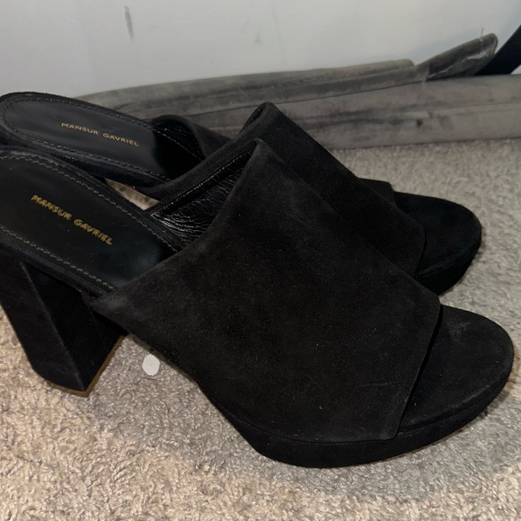 Mansur Gavriel Suede Slides Size 41 - Picture 2 of 4
